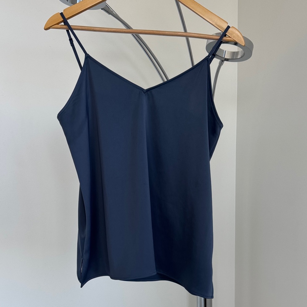 Uniqlo Navy Slip Cami with Adjustable Straps